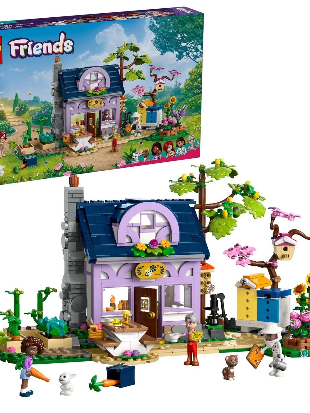 LEGO Friends Beekeepers' House and Flower Garden Toy Building Set - Pretend Play